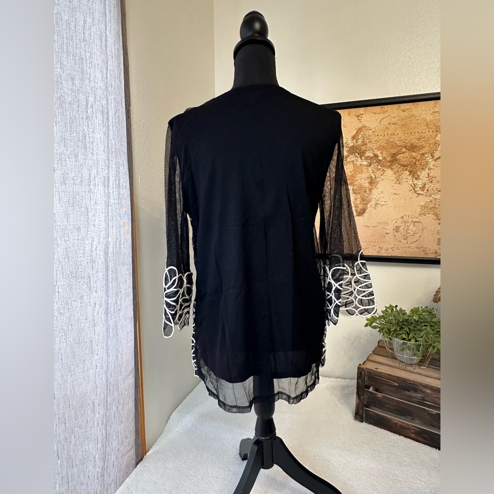 Alfani beautiful black and white top - Picture 5 of 11